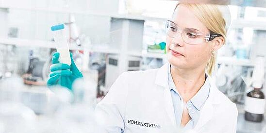 Chemist in Hohenstein Testing Lab