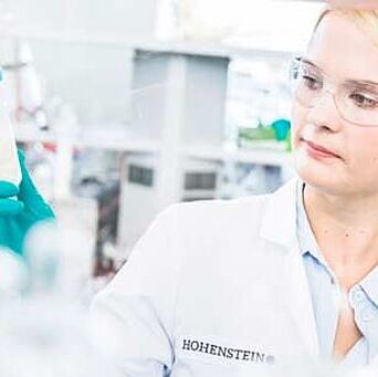 Chemist in Hohenstein Testing Lab