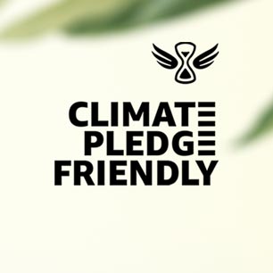 Amazon's logo for Climate Pledge Friendly Program