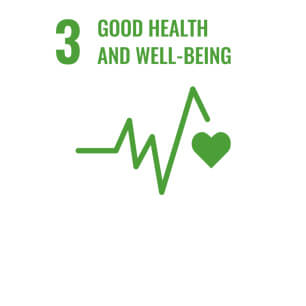 SDG Icon 3 "Good Health and Well-Being"