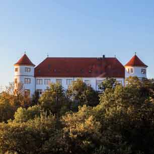 Hohenstein Castle on a sunny morning.